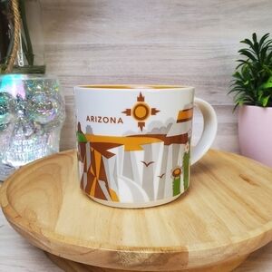 Starbucks Arizona You Are Here Collection Mug 14oz White Orange